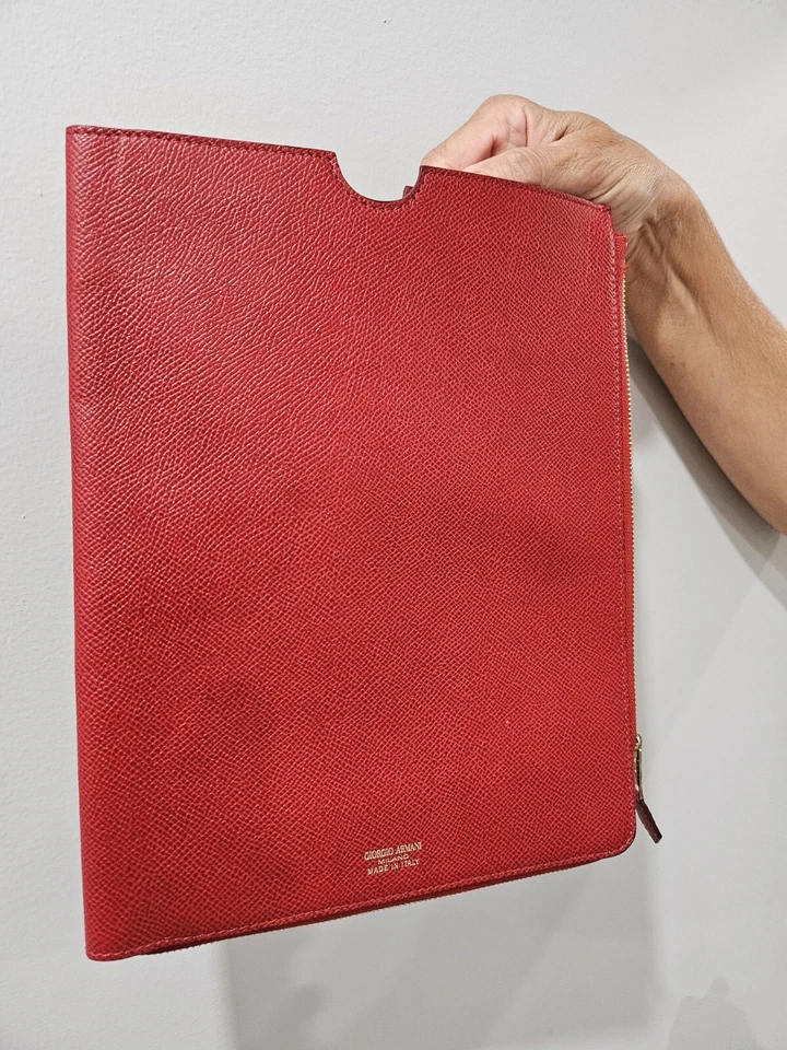 Giorgio Armani Red IPAD tablet Leather sleeve case & ipad 10th Gen - Image 4 of 4