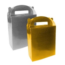 Holographic Gift Box Gold & Silver, 4pk.