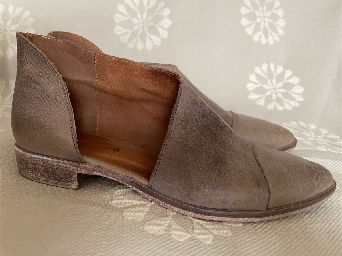 Free People Shoes Flats Royale Dorsay Leather Pointed Toe Size 39