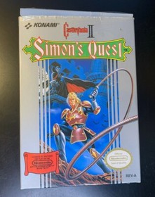 Castlevania II: Simon's Quest Nintendo NES Complete CIB PARTIAL SEAL *GREAT* 🔥 