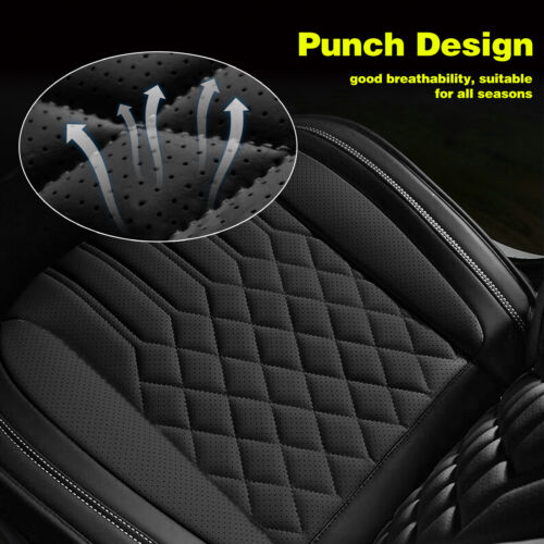 For Chevrolet Waterproof Faux Leather Car Front & Rear 5-Seat Covers Full Set - Picture 47 of 82