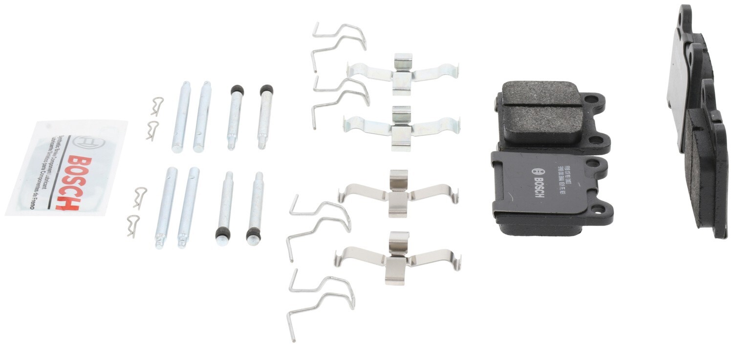 For 1980-1981 Ferrari Mondial 8 Bosch QuietCast Semi-Metallic Brake Pads Rear