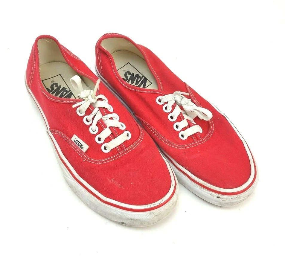 Vans shoes sales for men red