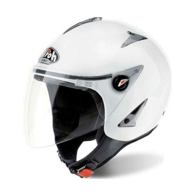 AIROH JT COLOR WHITE GLOSS JET HELM Glänzendes Weiß