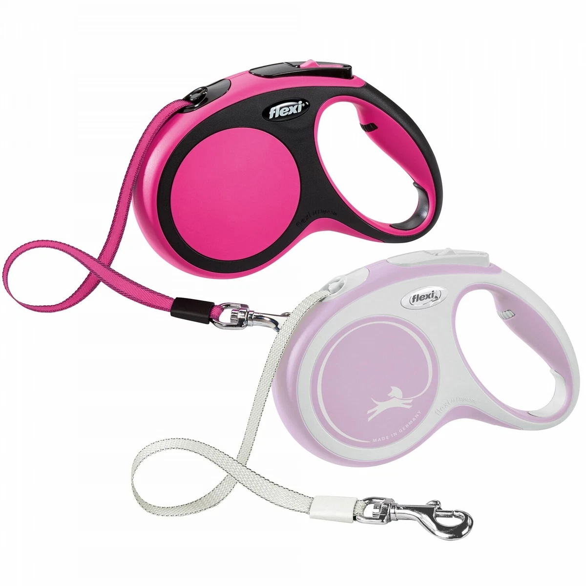 Retractable Flexi New Comfort Tape Leash 10 Foot XS Lavender White