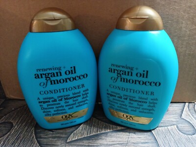 Lot of 2 OGX Renewing Argan Oil of Morocco Conditioner  13 fl oz Each Bottle NEW