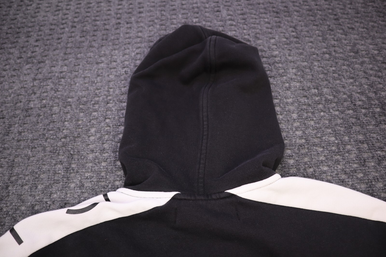 Calvin Klein Jeans Hoodie Adult Size Small *Stains on Sleeves Black & White