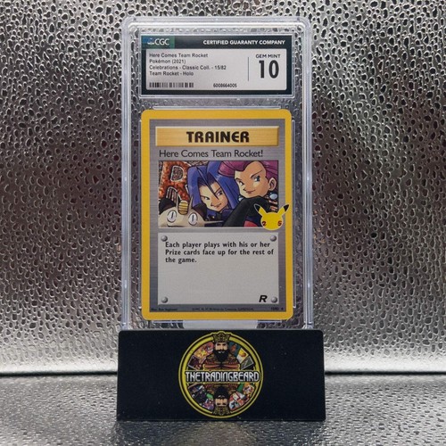 CGC 10 - 2021 Celebrations - Classic Coll. Here Comes Team Rocket! #15/82