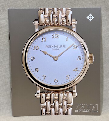 PATEK PHILIPPE 2015 Booklet 7200/1 Calatrava Ultradünnes Kaliber 240 Roségold /