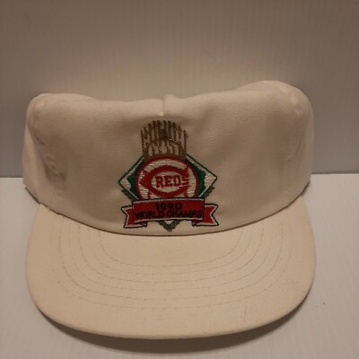 1990 CINCINNATI REDS WORLD CHAMPS VINTAGE CAP HAT (NOT PERFECT LOOK AT PICS)