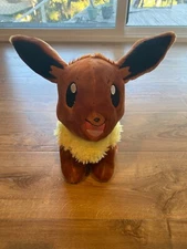 Build A Bear Pokemon Eevee BAB Plush 16" Plush Stuffed Animal No Sound Excellent