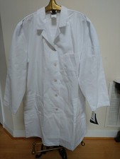 NWT Meta Fundamentals Men's Lab Coat White 15113 Long Sleeve 3-Pocket