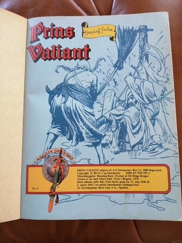 Denmark.comic book."Prins Valiant på eventyr"1975.Interpresse.Hal Foster. - Picture 2 of 9
