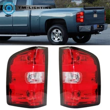 For 2007 2008-2013 Chevrolet Silverado Pair Rear Tail Light Brake Lamps Assembly