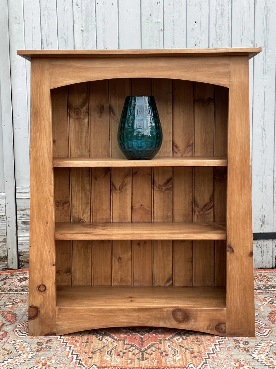 Barker Stonehouse Solid Oak Rustic Wooden Bookcase Natural