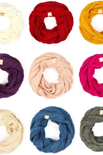 C.C Exclusives ScarvesMe Infinity Scarf Girls Boys Knit Winter Kids Circle Scarf - Picture 4 of 22