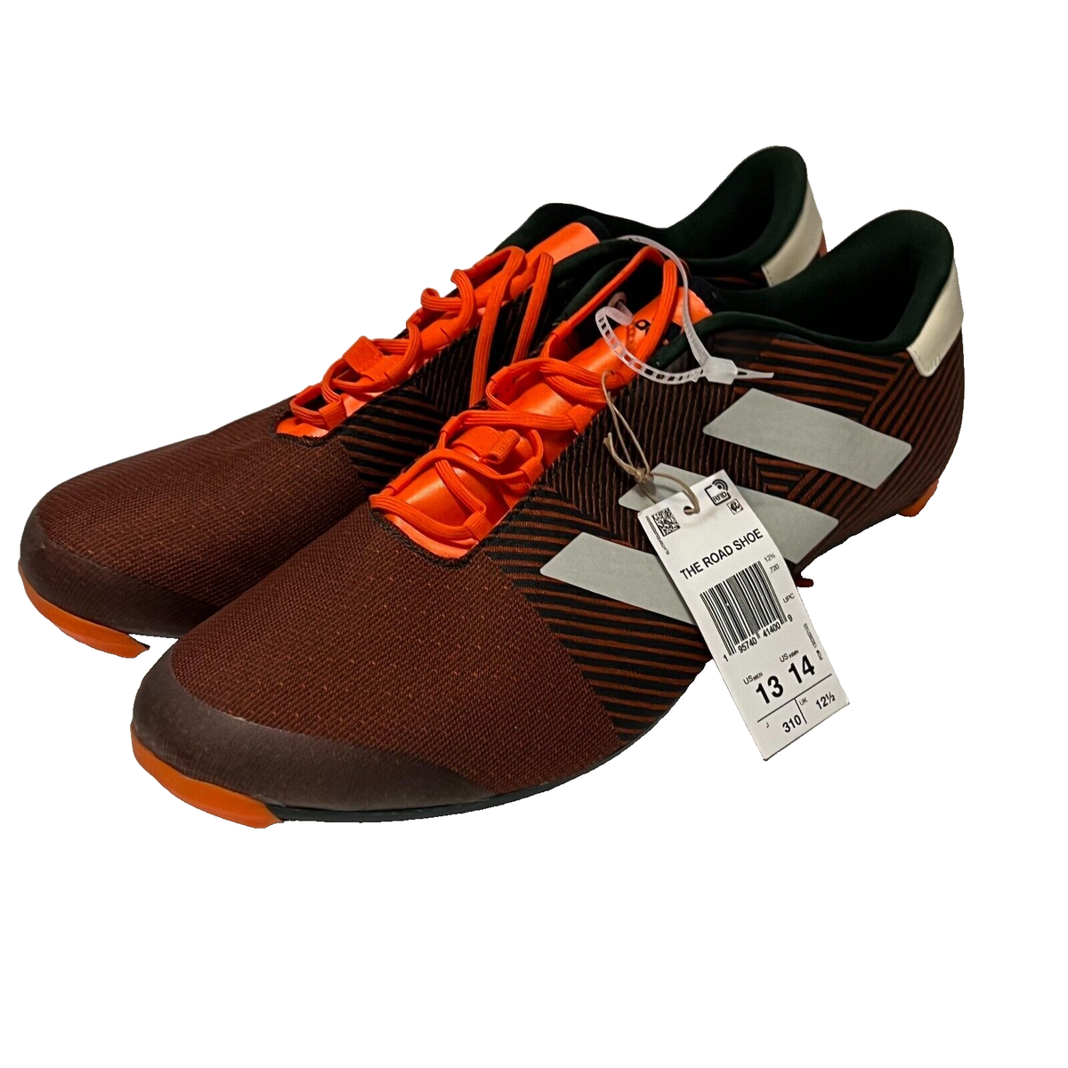 NEW Adidas The Road Shoe Cycling Orange/Green GY6810 Men's Size 13