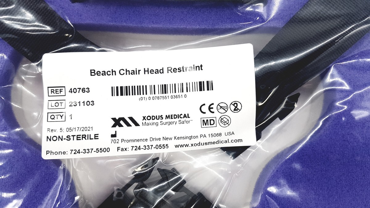 Beach Chair Head Restraint 40763 Xodus One Size Fits Most Clip
