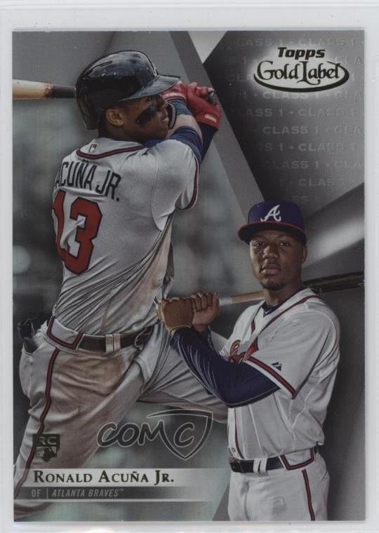 2018 Topps Gold Label Class 1 Black Ronald Acuna Jr Ronald Acuña Jr #99 04br