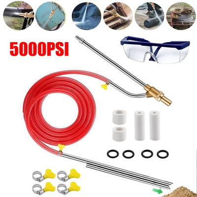 #ad Pressure Washer Sandblasting Kit 5000 PSI Wet Sandblaster Attachment Power.. $31.98