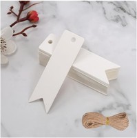 GeschenkanhäNger Kraftpapier 50 StüCk 2X7Cm Mit Jute Schnur FüR Hochzeit