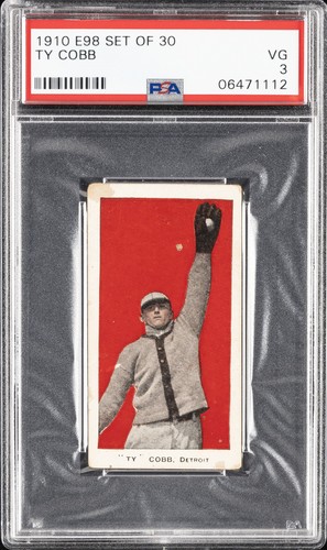 1910 E98 SET OF 30 TY COBB PSA 3