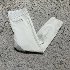 Women’s Size 34L White Goode Rider Full Seat Horseback Riding Breeches 