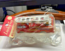 23606 - 1950's Lucky Toy Tin Litho Friction Fire Truck w/ Ladder - New Old Stock