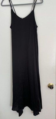 Monoprix Premium 100 silk Black Dress Size S