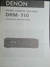 Denon DRM-710 Cassette Deck Owners Manual Original