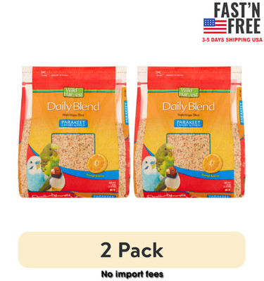 (2 pack) Wild Harvest Parakeet, Canary & Finch Daily Nutrition Blend, 5 lbs.