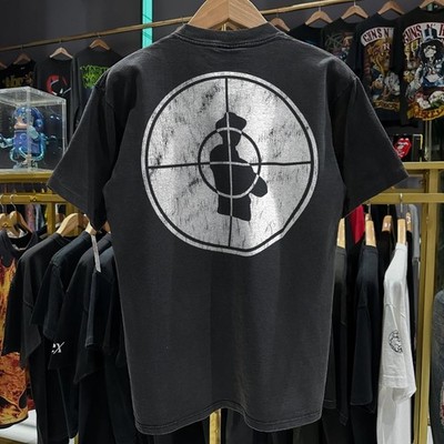 1991 Public Enemy Crosshair Washed T-Shirt Black M