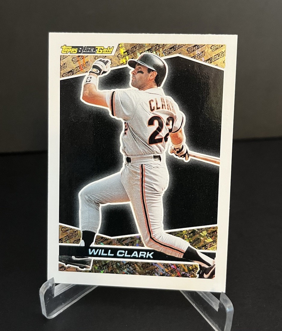 1993 Topps - Black Gold Will Clark #2 San Fransisco Giants MLB Baseball