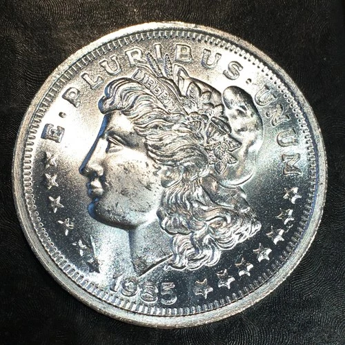 1oz Silver Bullion Morgan Dollar & Scales Trade Unit We COMBINE SHIPPING #R888