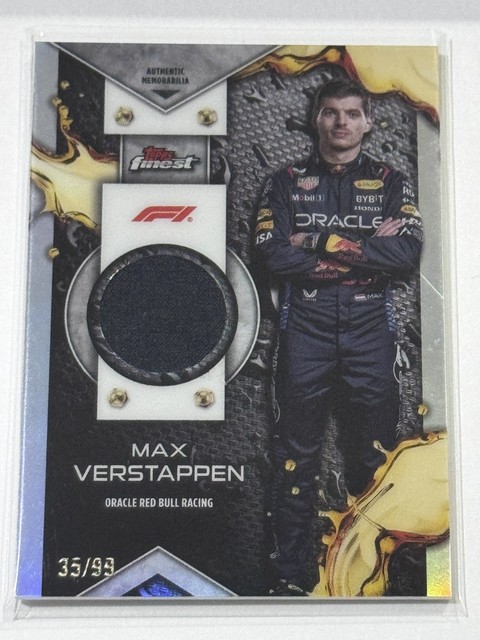 2024 Topps Finest Formula 1 - F1 Relics Max Verstappen #F1R-VER /99