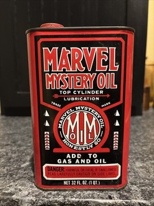 Marvel Mystery Oil 1 Quart Metal Advertising Can