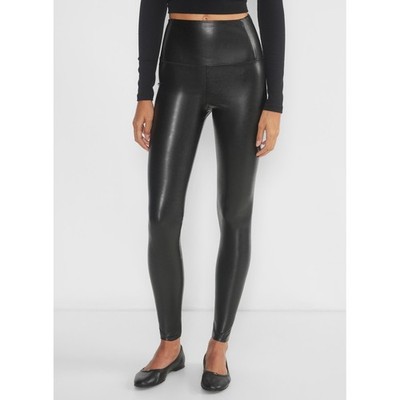 Wilfred Free Leggings Womens Medium Black Daria Vegan Leather High Waisted Slim