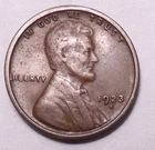 1923 S Lincoln Wheat Cent Penny - Not Stock Photos