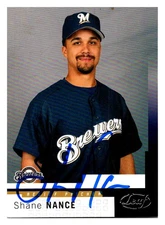 2004 Leaf HA Retrographs Auto Shane Nance #155 Milwaukee Brewers