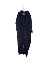Topps FR Indura Coveralls 56R Navy Flame Resistant Workwear Utility Industrial
