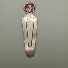 Vintage Gorleston on Sea EPNS Enamel Crest Souvenir Bookmark Norfolk Coast