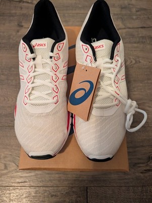 Asics Gel-Zaraca 5 running shoes in white and red Size11