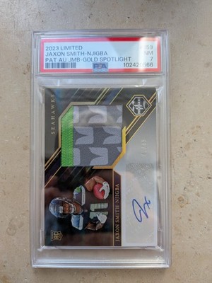 Jaxon Smith Njigba Seattle Seahawks Panini Limited 2023 Auto Patch /49 RC