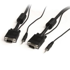 StarTech 6 ft Coax High Resolution Monitor VGA Cable w/ Audio - HD15 M/M