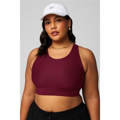 Fabletics No-Bounce High Impact Sports Bra Merlot XXL/1X