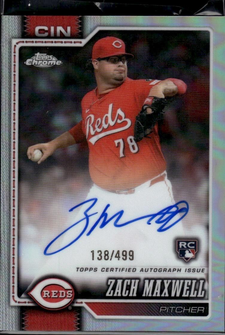 2026 Topps Chrome #RA-ZM Zach Maxwell Rookie Autographs