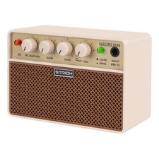 2x5W Mini Bass Amp Portable Rechargeable Practice Amplifier Brown Gift Box