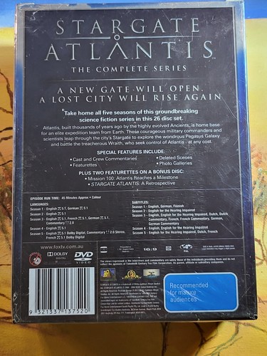 Stargate Atlantis Complete Series (DVD 26 Discs) R4 Brand New And Factory Sealed - Picture 10 of 14