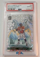2023 Panini Donruss Optic Downtown #d9 Peyton Manning Psa 10 Gem Mint Ssp