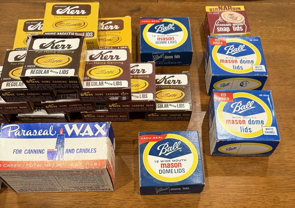 Vintage Canning Supplies Lot Ball Kerr Bernardin Paraseal Wax - Image 3 of 4